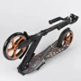 Самокат дитячий Best Scooter з PU колесами, затискачем керма і 1 амортизатором Black / Orange (88917) фото 7