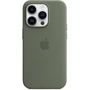 Чехол для iPhone Apple Silicone Case with MagSafe Olive (MQUH3) for iPhone 14 Pro: Материалы Силикон