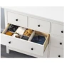 Комод с 8 ящиками ІКЕА HEMNES 160х96 см белая морилка (10239280) фото 1