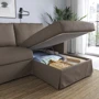 3-местный диван с шезлонгом ІКЕА HYLTARP Серо-коричневый грансель (s49495820) фото 4