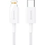 Кабель Baseus Cable USB-C to Lightning Superior Series PD 20W 25cm White (CATLYS-02)