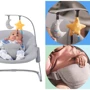 Шезлонг-качалка Kinderkraft Calmee Grey (KBCALM00GRY0000) фото 5