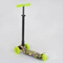 Самокат детский пластмассовый с алюминиевой трубкой руля + 4 колеса Light green/Black (78793): Тип тормоза ножной