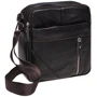Чоловіча сумка планшет Borsa Leather темно-коричнева (K11027-d.brown): Матеріал Натуральна шкіра