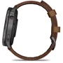 Смарт-часы Garmin Venu 4 45mm Slate with Black Silicone Band and Brown Leather Band (010-03014-03)