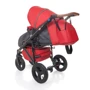 Универсальная коляска 2-в-1 Broco Capri red: Материал колес резина (надувные)