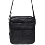 Мужская сумка планшет Borsa Leather черная (K11030-black)