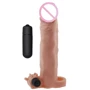 Насадка на член LYBAILE Pleasure X-Tender Vibrating Penis Sleeve Add 2" Flesh 3