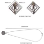 Зажимы для сосков с тяжелой подвеской LOCKINK Adjustable Nipple Clamps with Heavy Pendant - Grey