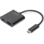 Адаптер Digitus Adapter USB-C to HDMI+USB-C Black (DA-70856)