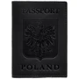 Обложка для паспорта с польским гербом BlankNote черная (BN-OP-PL-g-kr)