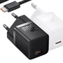 Зарядное устройство Baseus USB-C Wall Charger GaN5 mini 1C 30W with USB-C Cable White (P10110902213-00) фото 6