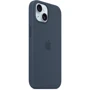 Чехол для iPhone Apple iPhone 15 Silicone Case with MagSafe - Storm Blue (MXPF3ZM/A) фото 5