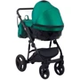 Коляска 2 в 1 Bair Crystal 100% кожа BC-35 зелёный перламутр — черный (624453): Возможность установки люльки есть
