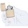 Запальничка Zippo 49453ZL Flat Sand Zippo Logo (49453 ZL) фото 3