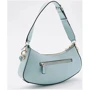 Женская сумка багет GUESS CORINA TOP ZIP SHOULDER BAG светло-бирюзовая (HWVP8766180-ICE): Страна производитель США