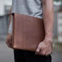 Сумка для ноутбуков INCARNE Handmade New Zipper Cognac for Laptop фото 5