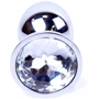 Анальная пробка Boss Series - Jewellery Silver PLUG Clear S (BS6400012)
