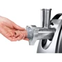 М'ясорубка Bosch MFW68660: Додаткові можливості Вбудована ручка для перенесення, прогумовані ніжки, Відсік для зберігання насадок, захист від перегр