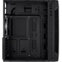 Корпус Aerocool Split-A-BK-v1 Black Mid Tower RGB acrylic side panel: Матеріал передній панелі пластик