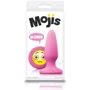 NS Novelties Mojis Plug #OMG Medium - средняя анальная пробка, 8x3.7 см, розовый