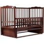 Кровать Babyroom Веселка маятник, откидной бок DVMO-2 бук орех (621999)