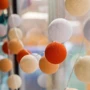 Гирлянда Cotton ball lights на 10 шаров 2,7м, Orange: Длина, м 2.7