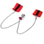 Наручники с металлической анальной пробкой Art of Sex Handcuffs with Metal Anal Plug size M Red