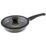 Сковорода RINGEL Zitrone Olive 24 см із кришкою (RG-2108-24/OL): Кришка в комплекті скляна кришка з отвором для виходу пари