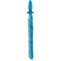 Анальная пробка с хвостиком Unicorn Tails Pastel, 8.4x3.2 см, голубой