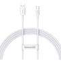 Кабель Baseus USB Cable to USB-C Superior Series Fast Charging Data 100W 1m White (P10320102214-01)