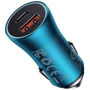 Зарядное устройство Baseus Car Charger USB+USB-C Golden Contactor 60W Blue (CGJM000103): Особенности Быстрая зарядка, USB-C, Power Delivery (PD)