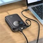 Внешний аккумулятор Hoco Power Bank 10000mAh Q19 Lucky with Cable 30W Black: Особенности Компактный размер, С дисплеем
