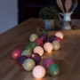 Гирлянда Cotton ball lights на 20 шаров 3,8м, Forest Fruit: Количество ламп 20