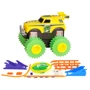 Машинка на батарейках Trix Trux набор с трассой (желтый) (JLT-AS331Y)
