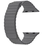 Аксессуар для Watch Fashion Leather Loop Band Grey for Apple Watch 38/40/41mm