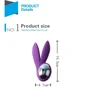 Универсальный массажер Chisa Melody Woo Gemini Lapin Ears Purple