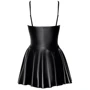 Платье Noir Handmade F308 Dreamer wetlook corset mini dress with front zipper Вlack, XXL