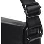 Чоловіча сумка планшет Borsa Leather чорна (K17859-black): Фактура матова, Зерниста