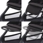 Прогулянкова коляска Bugaboo Dragonfly Graphite/Grey Melange (без капюшона) (100047039): Кількість блоків 1