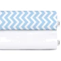 Набор простыней Cosas White/Zigzag light blue 120x60 см (4822052056875)