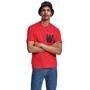 Футболка H&M 5099376 L красная с принтом