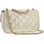 Женская сумка кросс боди Guess Cessily Micro Mini золотистая (HWMG7679780-GOL): Фактура Стеганая, Матовая