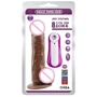 Реалистичный вибратор на присоске GHISA JEFF STRYKER 8.9" Vibrating Dildo - Brown, 291659