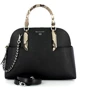 Женская сумка-купол Michael Kors Hudson LG Dome Satchel черная (30F0SHUS3L001)