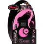 Поводок-рулетка Flexi New Classic S до 12 кг 5 м рожевий (4000498022535): Тип шнура трос