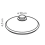 Крышка Tescoma Unicover 20 см стеклянная (619020)