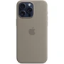 Чехол для iPhone Apple iPhone 15 Pro Max Silicone Case with MagSafe - Clay (MT1Q3ZM/A): Цвет серый