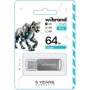 USB-флешка Wibrand 64Gb Cougar USB 2.0 Silver (WI2.0/CU64P1S): Стандарт USB USB 2.0