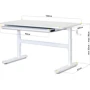 Детский стол ErgoKids TH-215 Lite White (TH-215 W Lite): Особенности Регулировка высоты